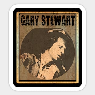 gary stewart art drawing Sticker